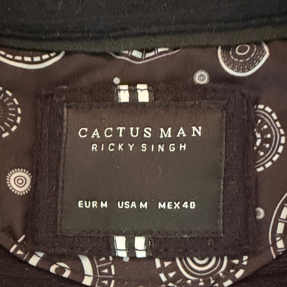Cactus Man Black Casual Button Down Shirt - Picture 2 of 5